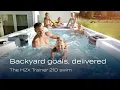 The H2X Trainer 21D swim spa Backyard goals delivered