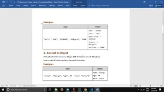 JavaScript Lab Objects and Classes Tech Module