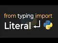Python Has A Literal Type That I ve NEVER Seen Before