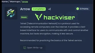 Arrow Warmup Machine - Hackviser