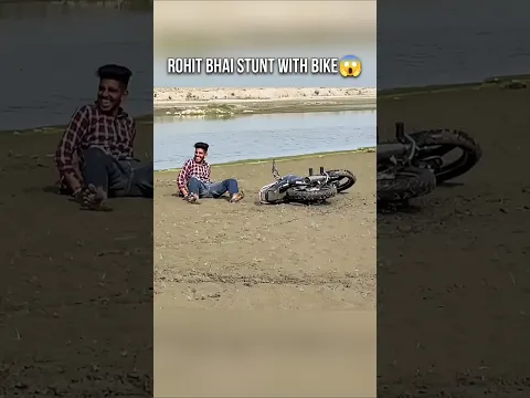 ROHIT BHAI STUNT WITH BIKE😱//ROHIT DESHWAL#automobile#nishudeshwal#viral#shorts