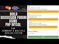 Build Discussion Forum With PHP MySQL Comment Reply System In PHP