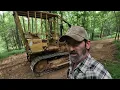 Clearing trails and trees with Massey Ferguson MF 300 bulldozer