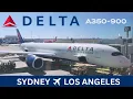 4K Sydney to Los Angeles TRIP REPORT Delta Airlines A350-900 Economy
