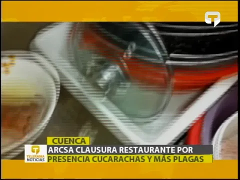 ARCSA clausura restaurante por presencia cucarachas y más plagas