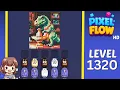 Pixel Flow Level 1320 Solution Walkthrough