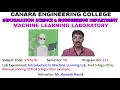 VTU MACHINE LEARNING LAB17CSL76 P1 L1 Introduction To Machine Learning