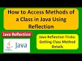 How to Access Methods of a Class in Java Using Reflection Reflection in java