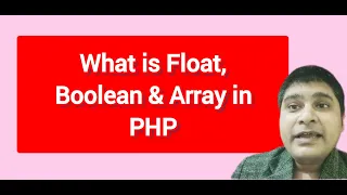 PHP data types part 2 float in php boolean data type in php Array data type in php Hindi