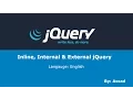 jQuery Lesson 3 Inline Internal External Code English