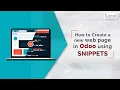 How to Create a New Web Page in Odoo 14 Using Snippets - Odoo Feature