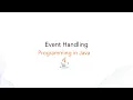 Event handling in java