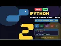 Python Single Value Data Types - Ep 4 int float complex bool None Nitya Cloud Tech
