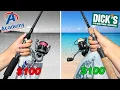 100 Academy vs Dick s Budget Fishing Challenge Saltwater