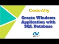 Create Windows Form application and SQL Database