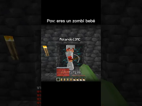Pov: Eres un Zombi Bebé #minecraft #minecraftmemes