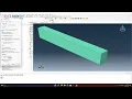 Abaqus CAE 3D Shell Modeling Tutorial of a Cantilever Beam