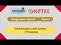 Data Analytics with Python Week 9 NPTEL ANSWERS 2025 NPTEL 2025