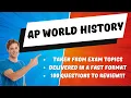 AP World History - A quick review guide