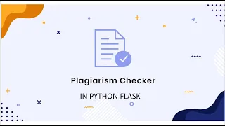 Python flask projects Similarity detector in python flask Plagiarism detector in python