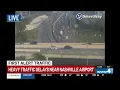 Heavy traffic volumes congesting terminal roadways at BNA in Nashville