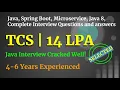 TCS Java Interview Java Spring Boot Microservices Database