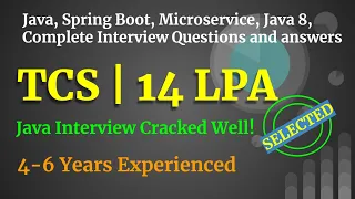 TCS Java Interview Java Spring Boot Microservices Database