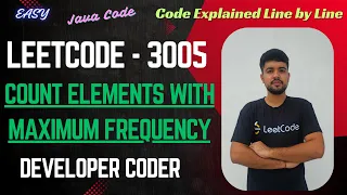 Count Elements With Maximum Frequency LeetCode 3005 Java Code Developer Coder