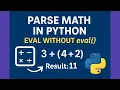 Parse and evaluate a mathematical expression string in python