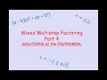 Mixed Multistep Factoring Part 4 VL