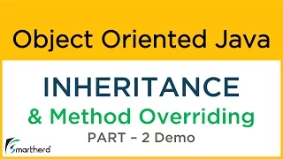 Java INHERITANCE and METHOD OVERRIDING Part-2 Demo Object Oriented Java Tutorial 2
