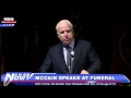Sen John McCain Speaks at Fred Thompson Funeral