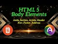 PHP Module 1 Part 4 HTML Body Elements section nav article aside header footer address