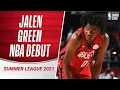 Pick Jalen Green BALLS OUT in NBA Debut 23 PTS
