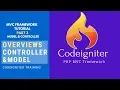 Codeigniter Tutorial Part 3 Overview Of Controller and Model in C Framework