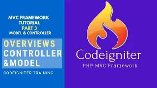 Codeigniter Tutorial Part 3 Overview Of Controller and Model in C Framework