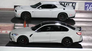BMW m3 vs Hellcat