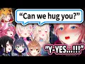 Lui s Reaction To Hugging FuwaMoco IRL and Meeting Other HoloEN and ID Members At 6th Fes Hololive