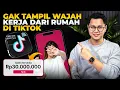 GAK TAMPIL WAJAH, IBU RUMAH TANGGA KERJA DARI RUMAH DI TIKTOK AFFILIATE 