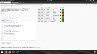 String 1 lastChars Javascript solution