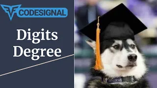 Digits Degree - Codesignal