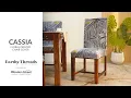 Cassia Floral Printed Chair Cover Best Dining Chair Slipcovers Earthy Threads