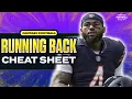 RB Cheat Sheet Overall Strategy Sleepers Breakouts Busts More 2026 Fantasy Football Advice