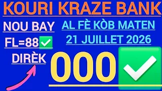BOUL CHO 21 JUILLET 2026
