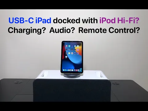 Download MP3 UBC-C iPad docked with iPod Hi-Fi?  Charging?  Audio?  Remote Control?  Fully Functional?