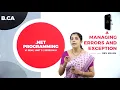 DAY 25 NET PROGRAMMING VI SEM B C A MANAGING ERRORS EXCEPTION L6