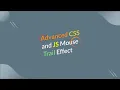 Advanced CSS and Vanilla JS mouse trail effect