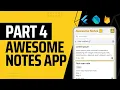Edit Delete Order and Search the Notes Flutter Awesome Notes - Part 4