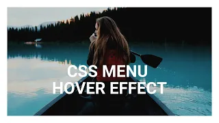 Pure CSS Menu Hover Effects CSS Hover Effects