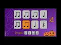 Spooky Scary Skeletons - Halloween Rhythm Play Along (Quarter note, Eighth notes, Quarter rest)